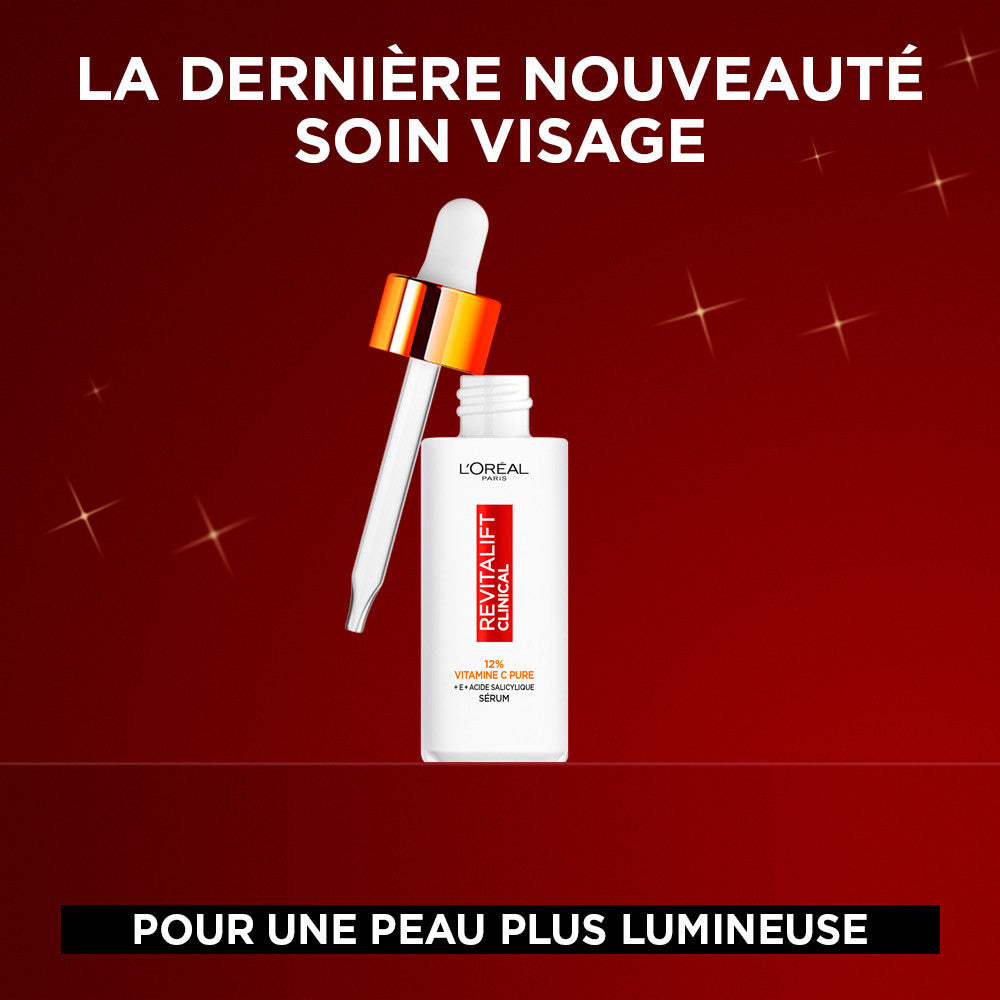 L'Oréal Paris - Coffret Cadeau - Sérum Vitamine C, Mascara Telescopic Lift, Rouge À Lèvres Liquide Mat