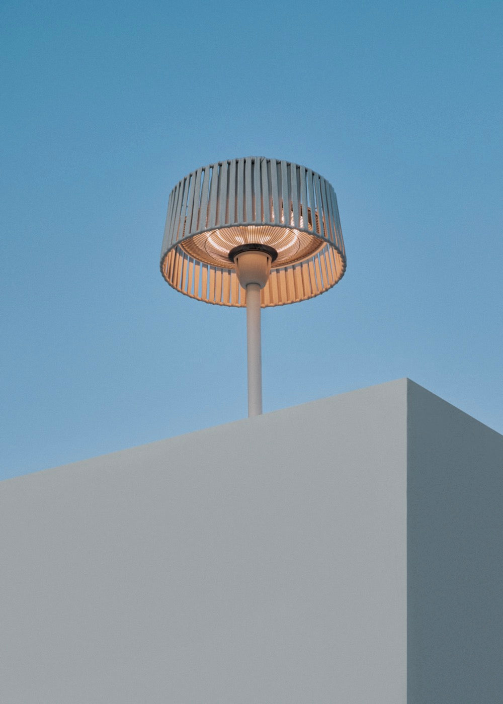 Patio Heater Compact - Poêle Infrarouge Pour Terrasses Et Espaces Extérieurs - Blanc Cassé