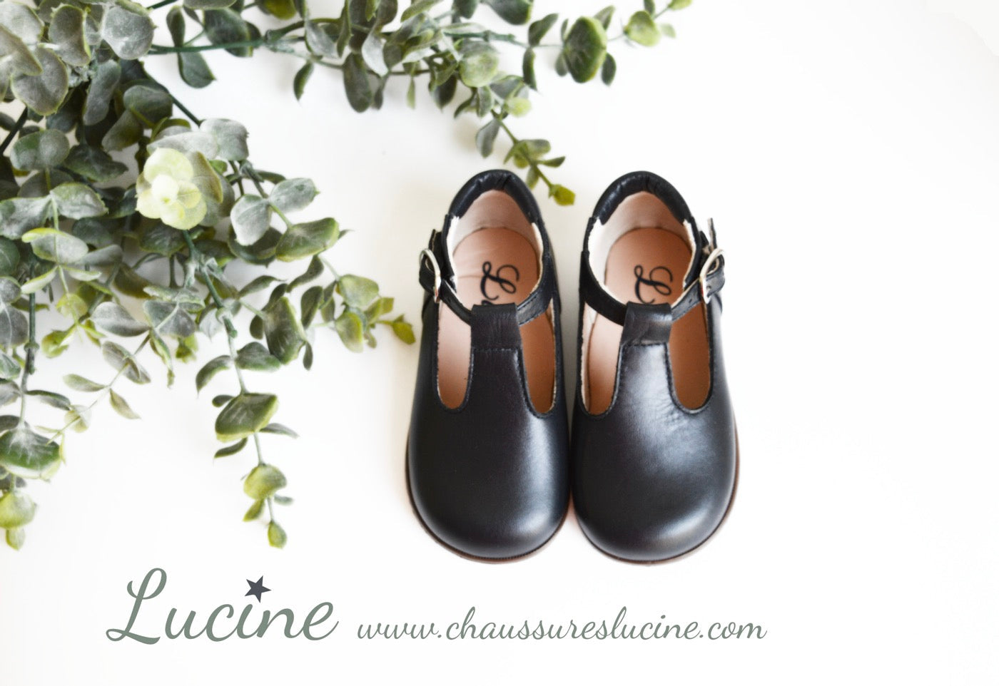 Chaussures Bottillons Salomés Souples Clarence Épurés - Cuir Marine - Mixte
