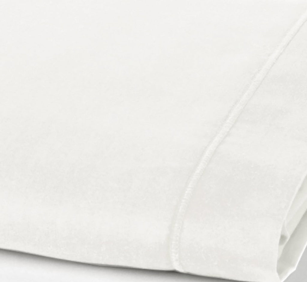 Drap Plat 2 Pers Percale De Coton - Percale Blanc - Neige