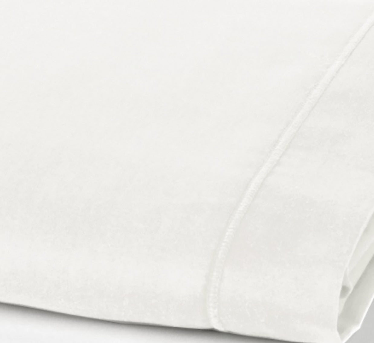 Drap Plat 2 Pers Percale De Coton - Percale Blanc - Neige