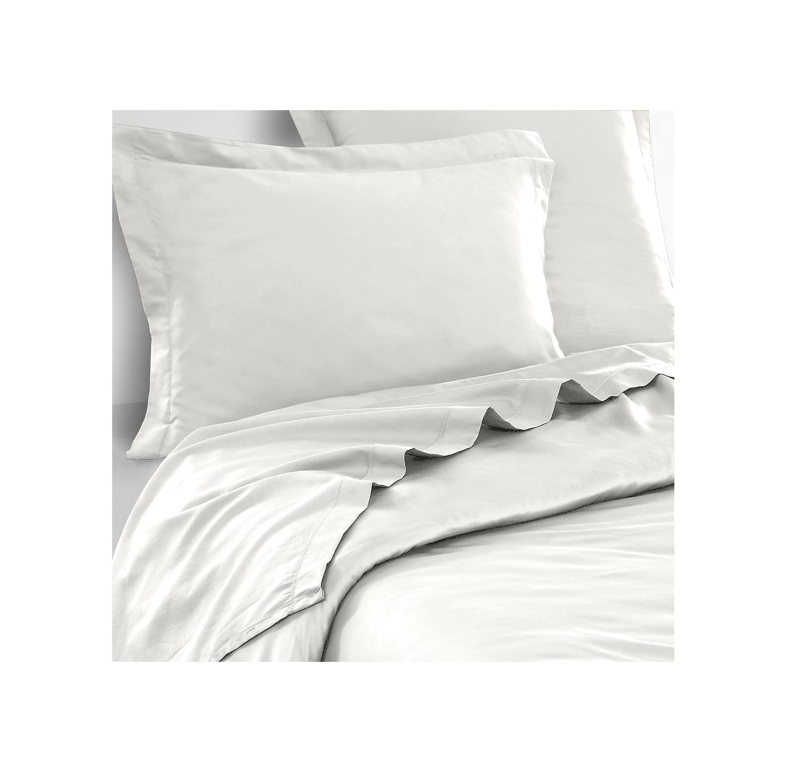 Drap Plat Mura - 100% Percale De Coton 80Fils - Blanc