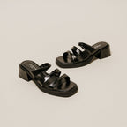 Jonak - Mules Amira Cuir Glace - Noir