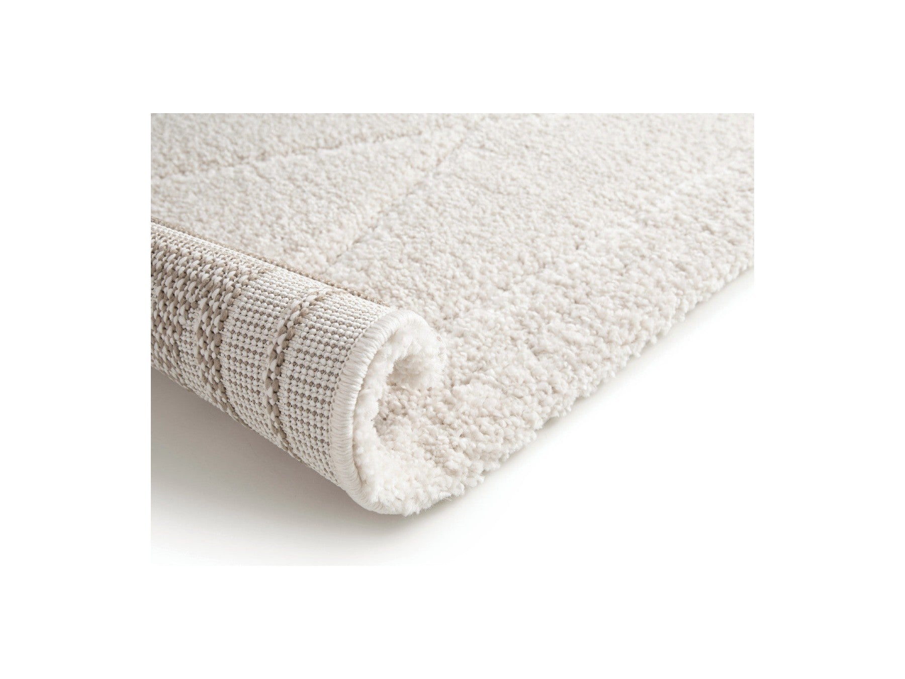 Amel - Tapis Poils Ras - Motif Graphique - Beige