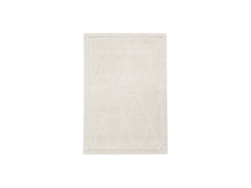 Amel - Tapis Poils Ras - Motif Graphique - Beige