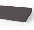 Drap Plat 2 Pers Percale De Coton - Percale Gris - Gris Anthracite