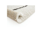 Laure - Tapis Poils Ras - Motif Abstrait - Blanc