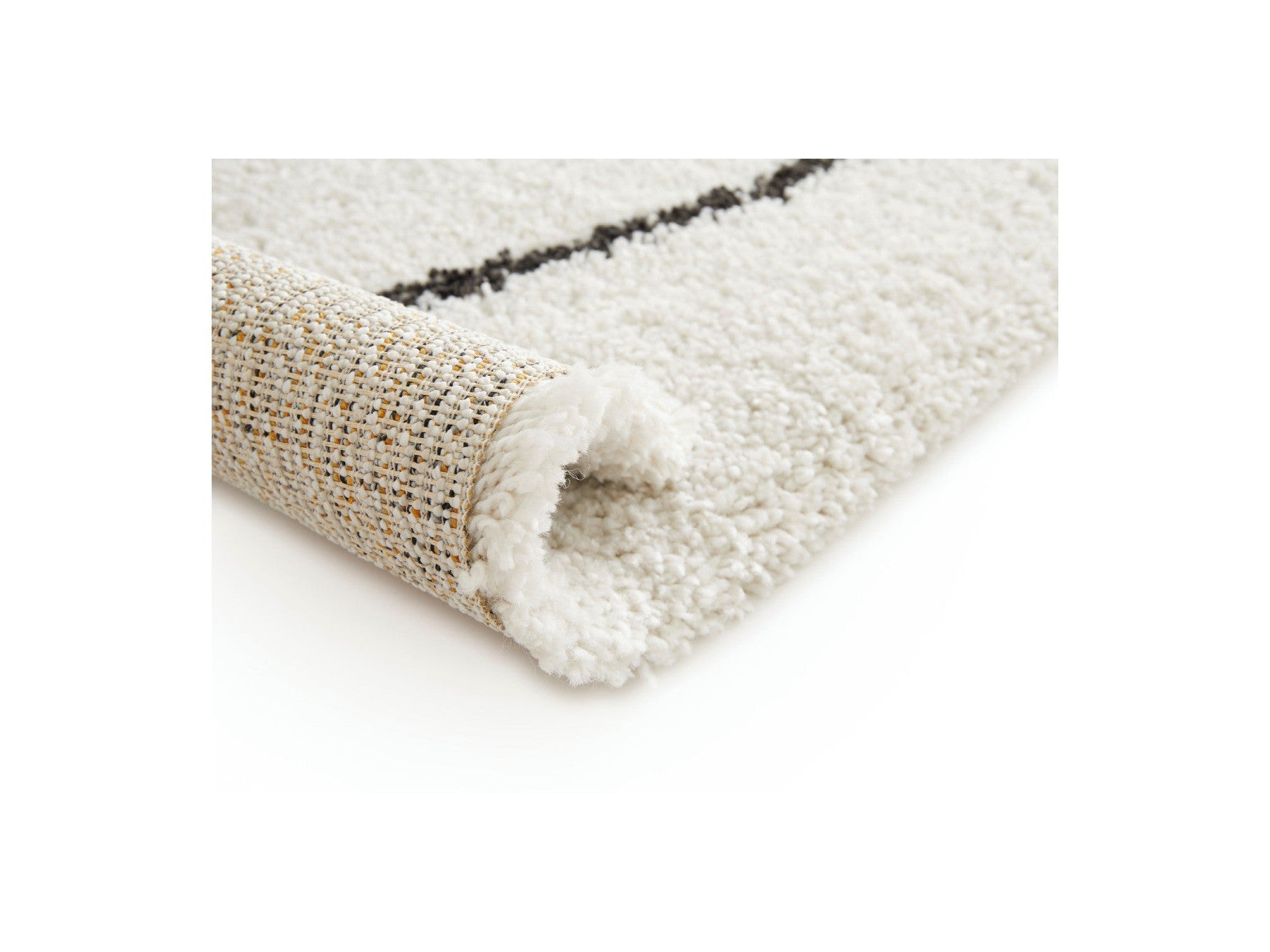 Laure - Tapis Poils Ras - Motif Abstrait - Blanc