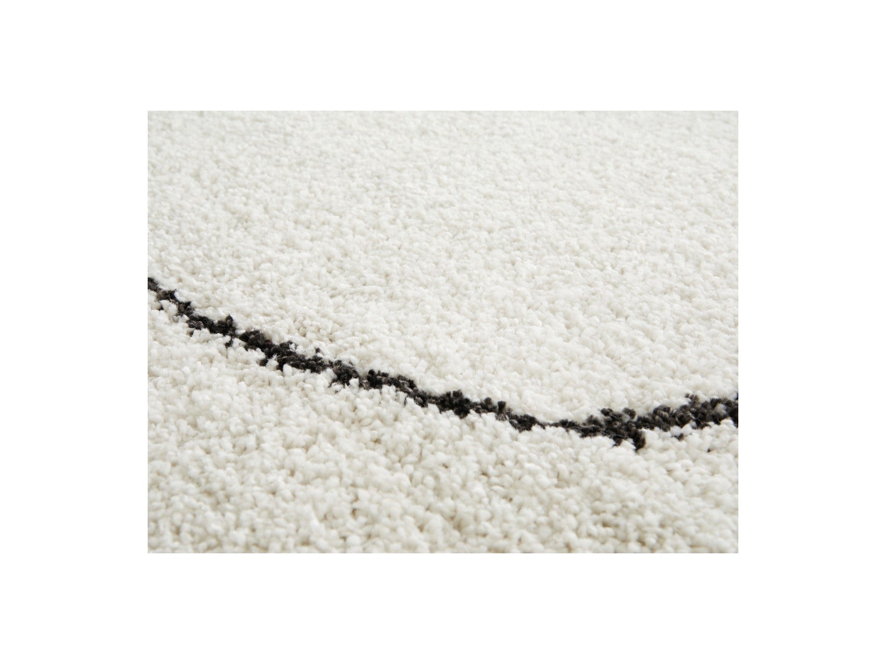Laure - Tapis Poils Ras - Motif Abstrait - Blanc