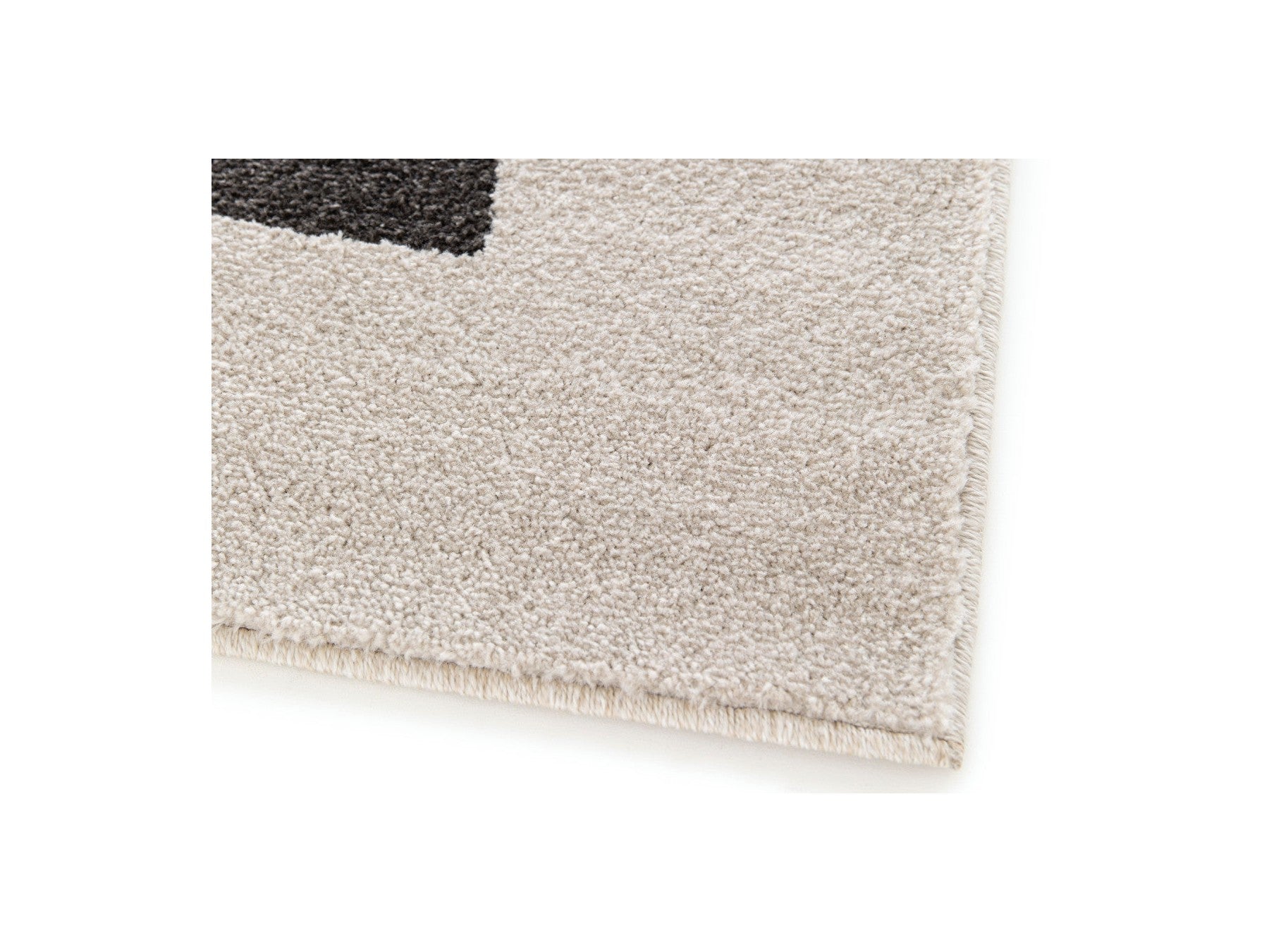 Martine - Tapis Poils Ras - Motif Abstrait - Gris Foncé