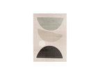 Martine - Tapis Poils Ras - Motif Abstrait - Gris Foncé