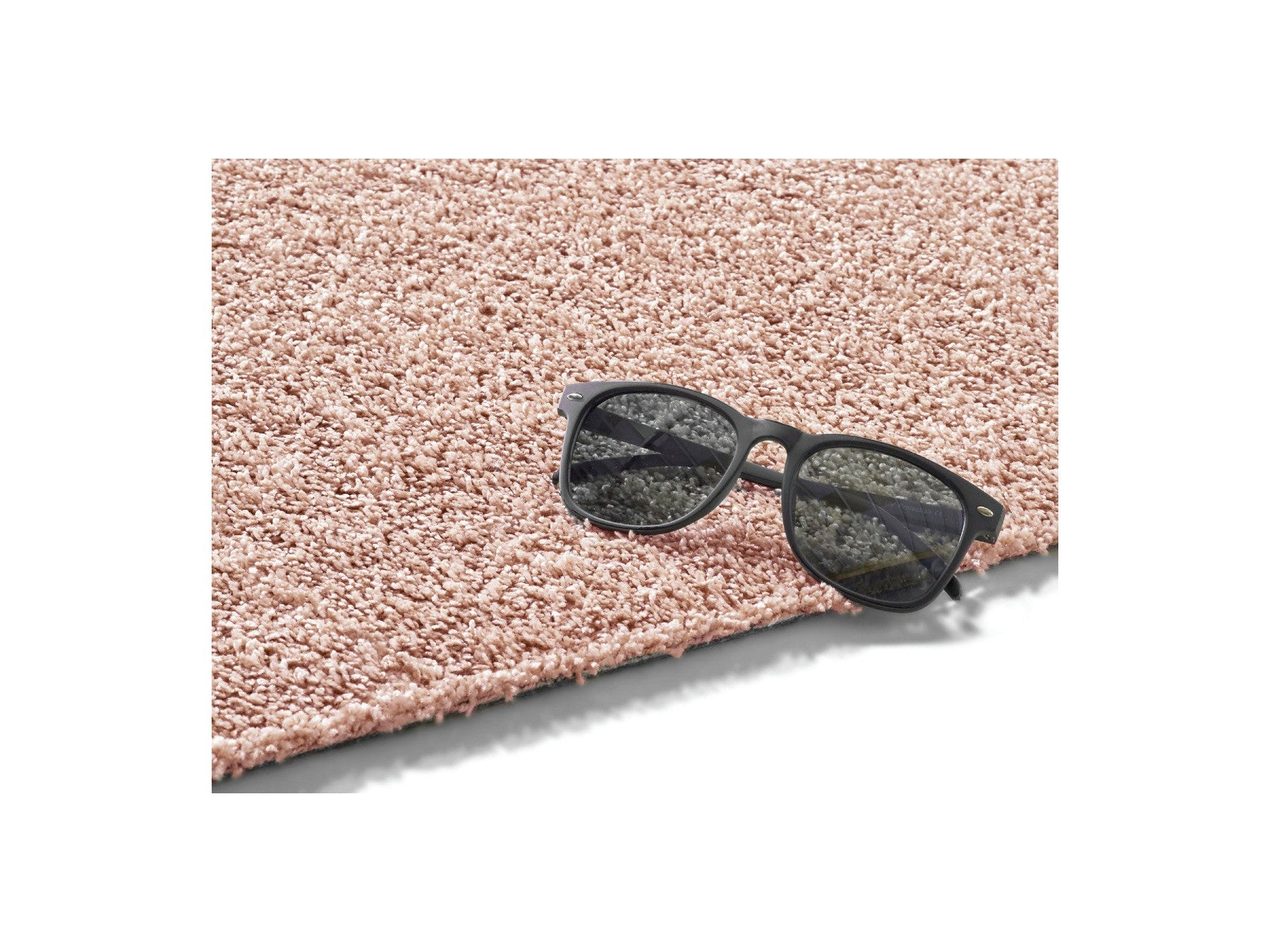 Mireille - Tapis Poils Ras - Uni - Rose