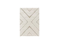 Rachida - Tapis Poils Ras - Motif Graphique - Beige