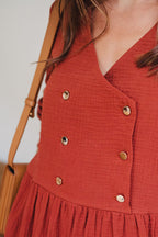 Robe Jade Grenat Coton