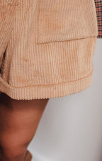 Short Jonas Velours Brun