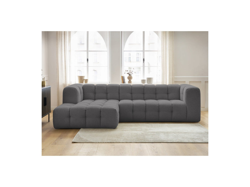 Cloud - Canapé D'Angle Fixe - Tissu Lisse - Angle Gauche