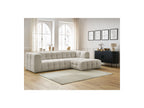 Cloud - Canapé D'Angle Fixe - Tissu Lisse - Angle Droit