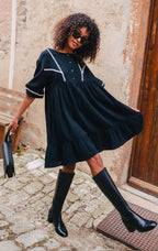 Robe Lili Noir Coton