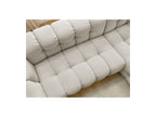 Cloud - Canapé D'Angle Fixe - Tissu Lisse - Angle Droit