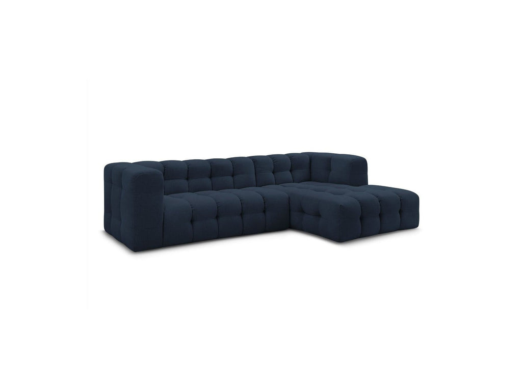 Cloud - Canapé D'Angle Fixe - Tissu Lisse - Angle Droit