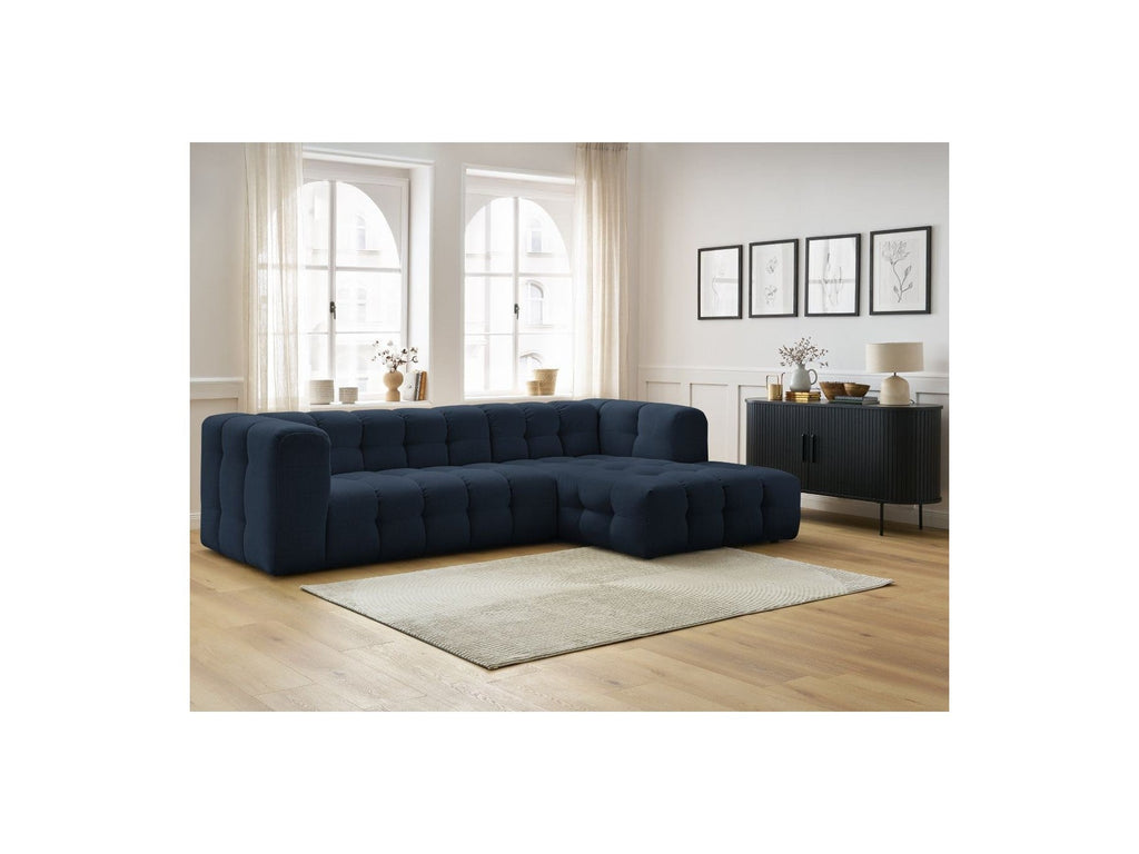 Cloud - Canapé D'Angle Fixe - Tissu Lisse - Angle Droit