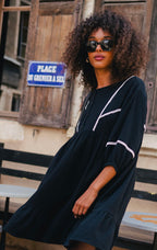 Robe Lili Noir Coton