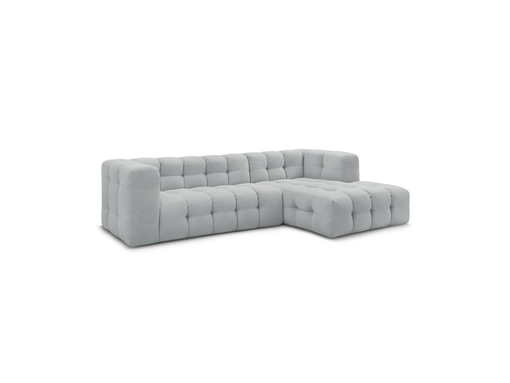 Cloud - Canapé D'Angle Fixe - Tissu Lisse - Angle Droit