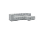 Cloud - Canapé D'Angle Fixe - Tissu Lisse - Angle Droit