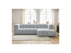 Cloud - Canapé D'Angle Fixe - Tissu Lisse - Angle Droit