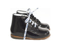 Chaussures Bottillons Souples Clarence Frisettes - Vernis Marine - Fille