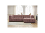 Cloud - Canapé D'Angle Fixe - Tissu Lisse - Angle Droit