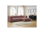 Cloud - Canapé D'Angle Fixe - Tissu Lisse - Angle Droit