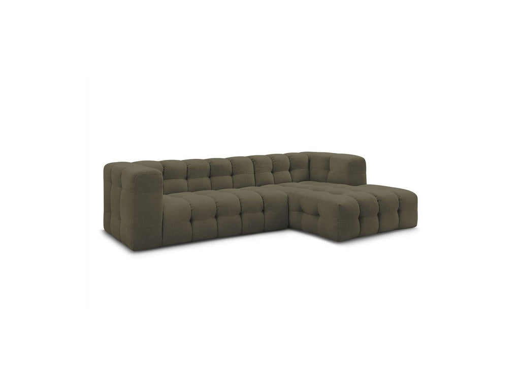 Cloud - Canapé D'Angle Fixe - Tissu Lisse - Angle Droit