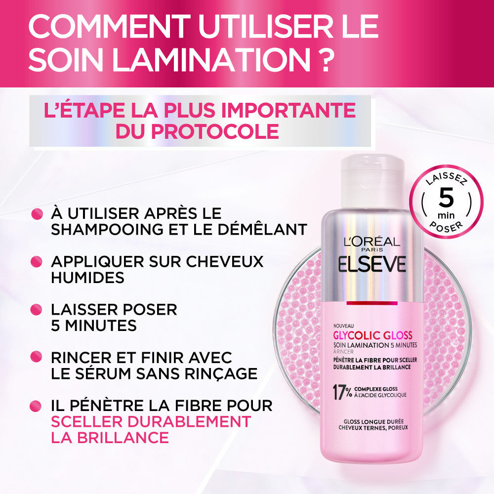 L'Oréal Paris - Elsève Glycolic Gloss - La Routine Complète Des Cheveux Ternes
