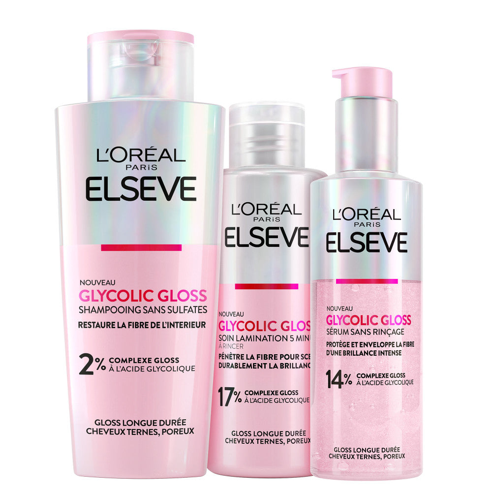 L'Oréal Paris - Elsève Glycolic Gloss - La Routine Protectrice Des Cheveux Ternes