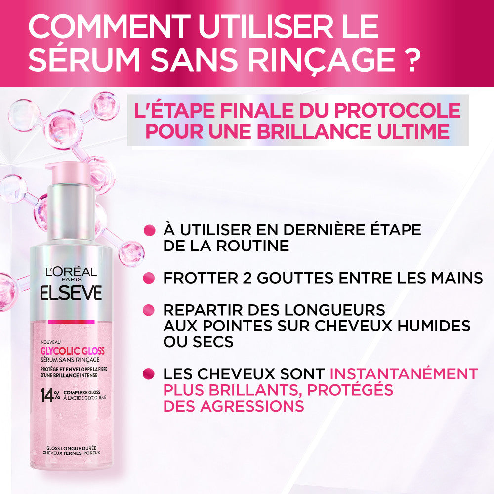 L'Oréal Paris - Elsève Glycolic Gloss - La Routine Protectrice Des Cheveux Ternes