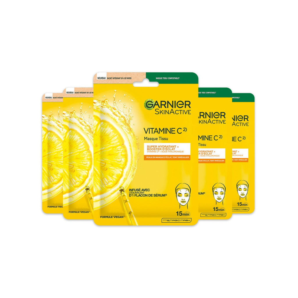 Coffret 5 Masques Tissu - Vitamine C Booster D'Éclat