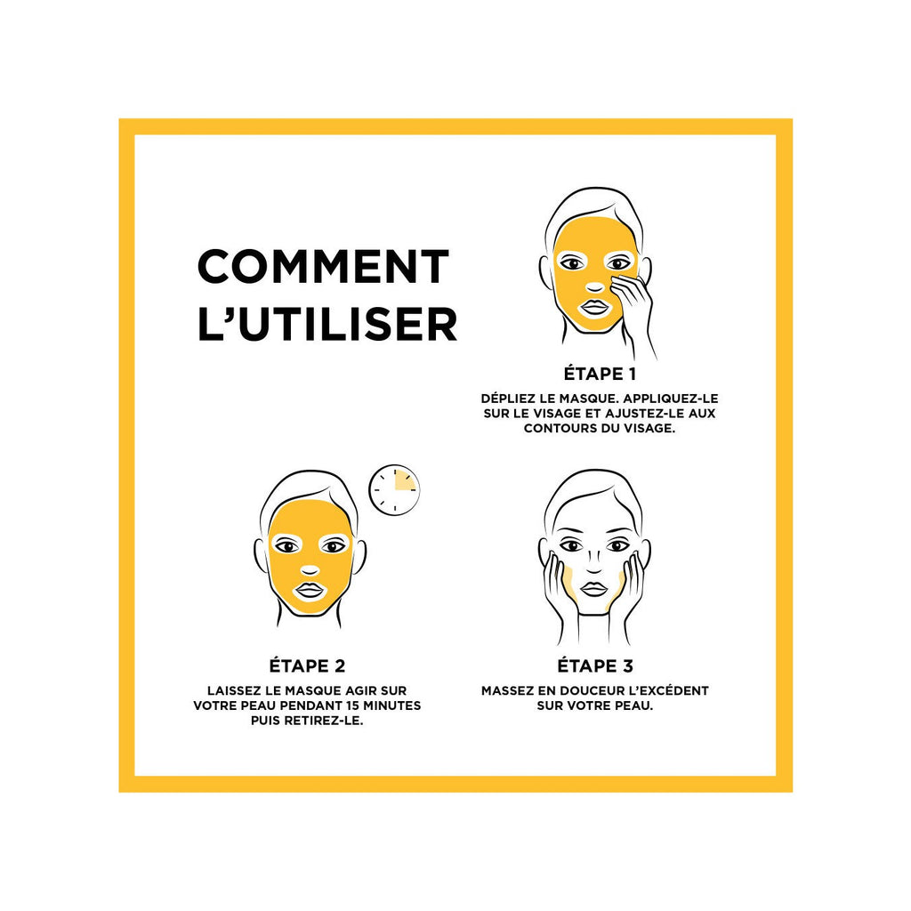 Coffret 5 Masques Tissu - Vitamine C Booster D'Éclat