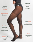 Collant 30 Deniers Révolution Ultra-Résistant