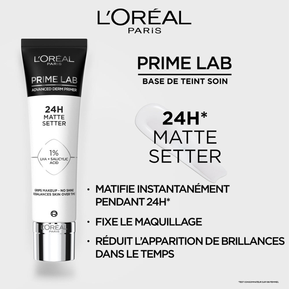L'Oréal Paris - Base De Teint Prime Lab 24H Matte Setter