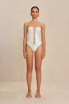 Maillot Une Pièce Elorie - Off White