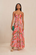 Robe Misa - Vintage Stripe Print