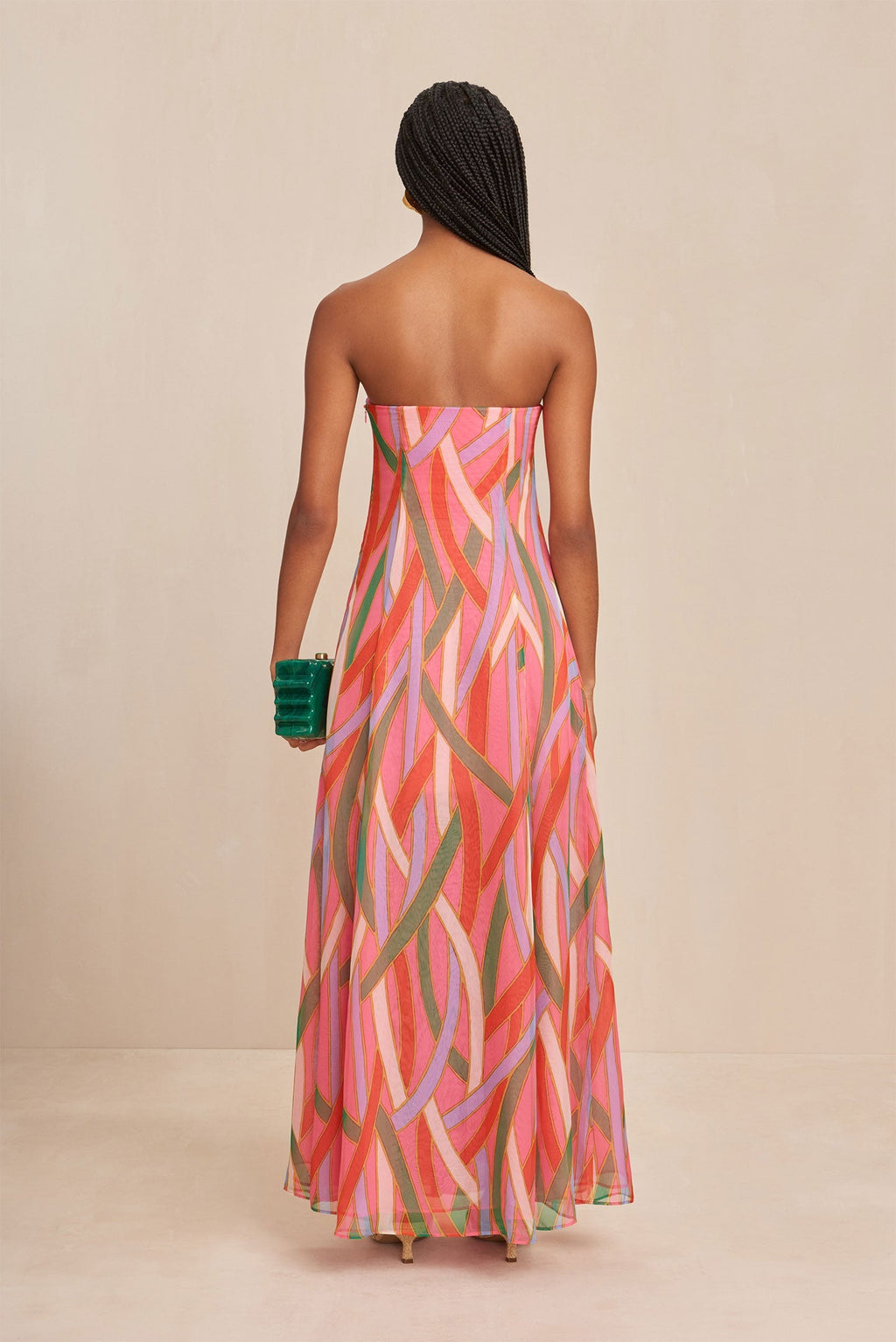 Robe Misa - Vintage Stripe Print