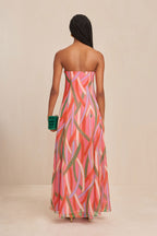 Robe Misa - Vintage Stripe Print