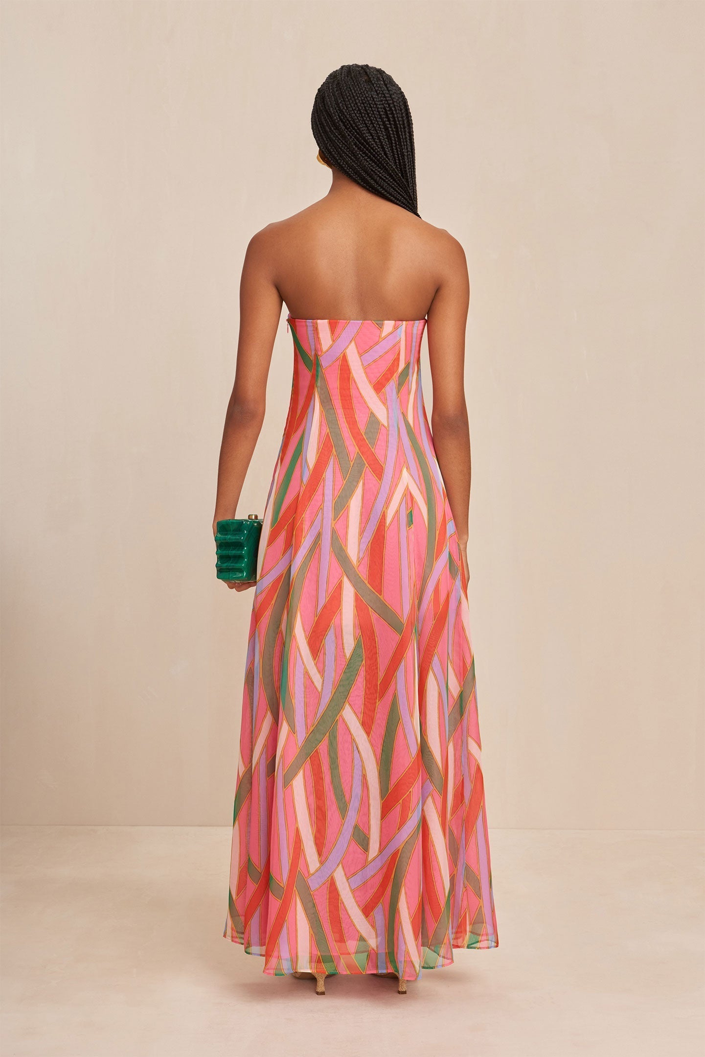 Robe Misa - Vintage Stripe Print