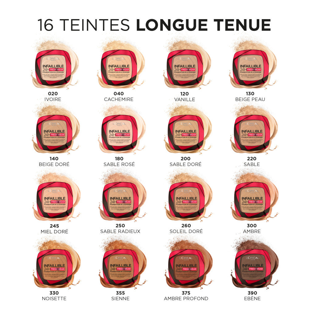 L'Oréal Paris - Infaillible - Lot De 2 Fonds De Teint En Poudre Longue Tenue Infaillible - 130 Beige Peau