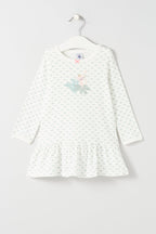 Petit Bateau - Chemise De Nuit - Blanc - Enfant Fille