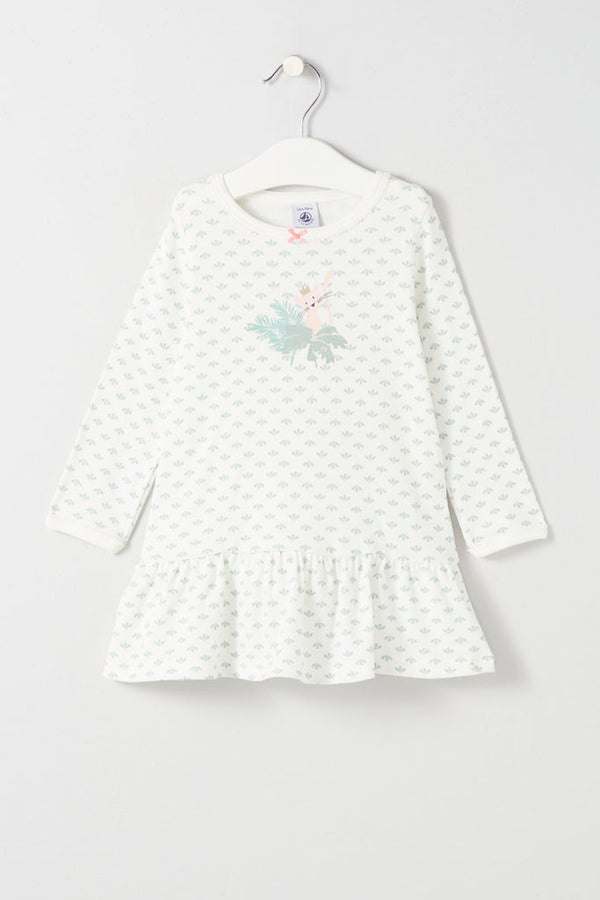 Petit Bateau - Chemise De Nuit - Blanc - Enfant Fille