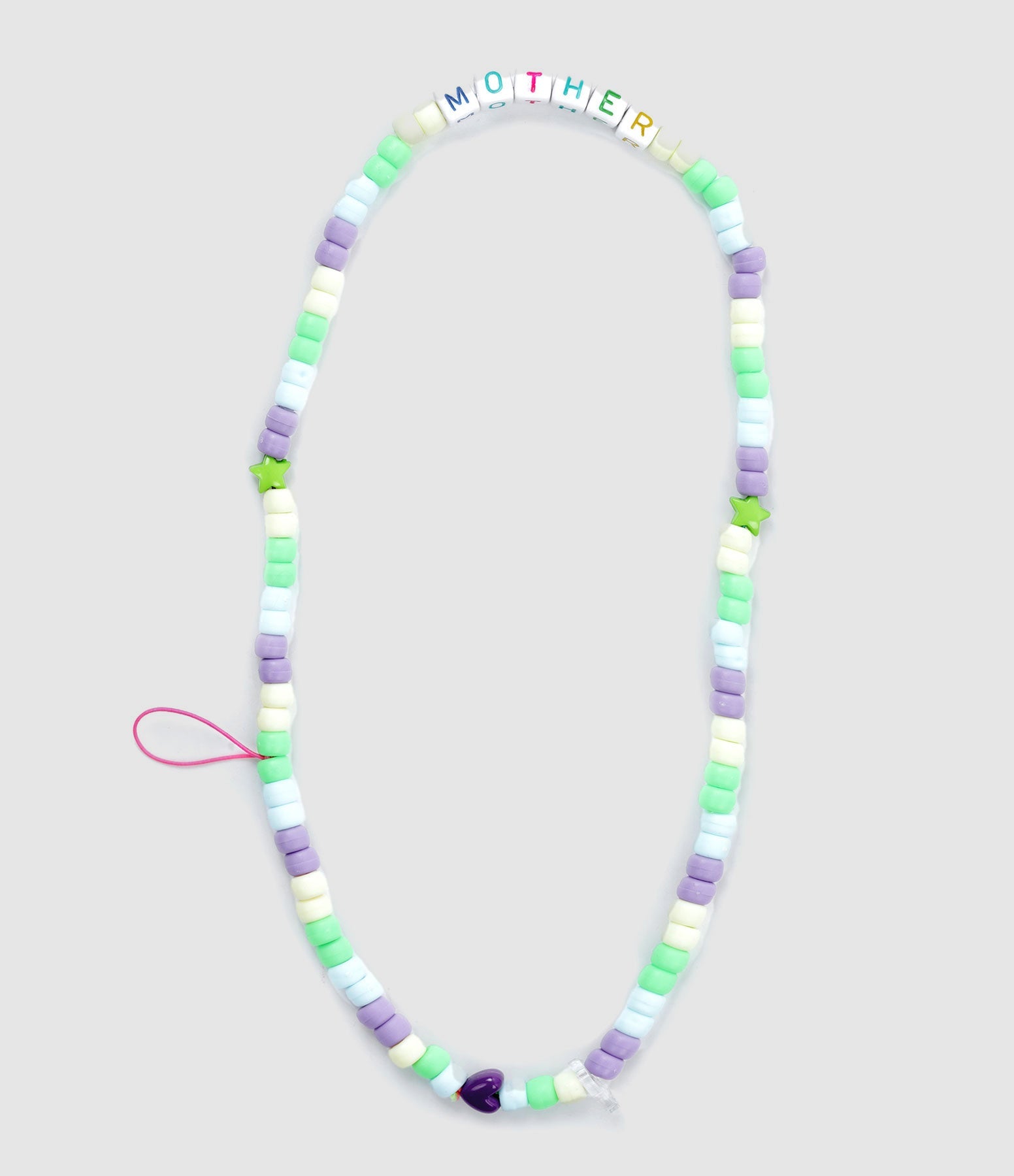 Lauren Rubinski - Bijou De Téléphone Love Beads Mother Vert Violet - Femme