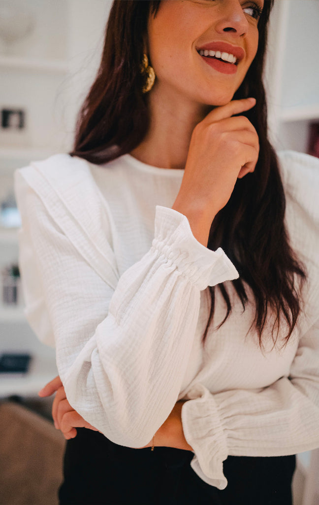 Blouse Silène Écru Coton